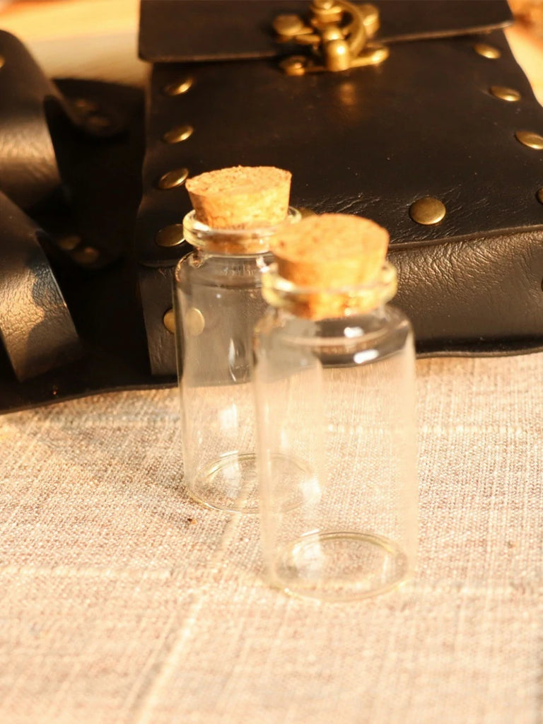 Scarlet Darkness Medieval Viking Knight Faux Leather Waist Bag Belt Set