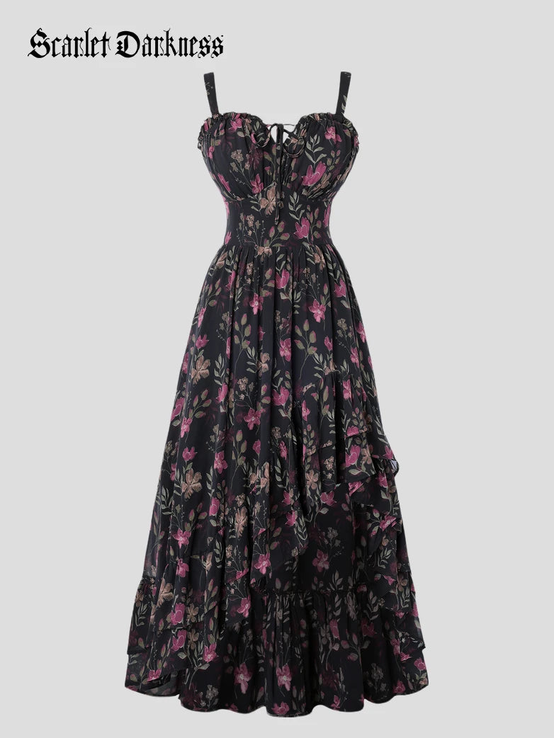 scarlet darkness dress Scarlet Darkness Off the Shoulder Classic Renaissance Dress with Pockets main image 1