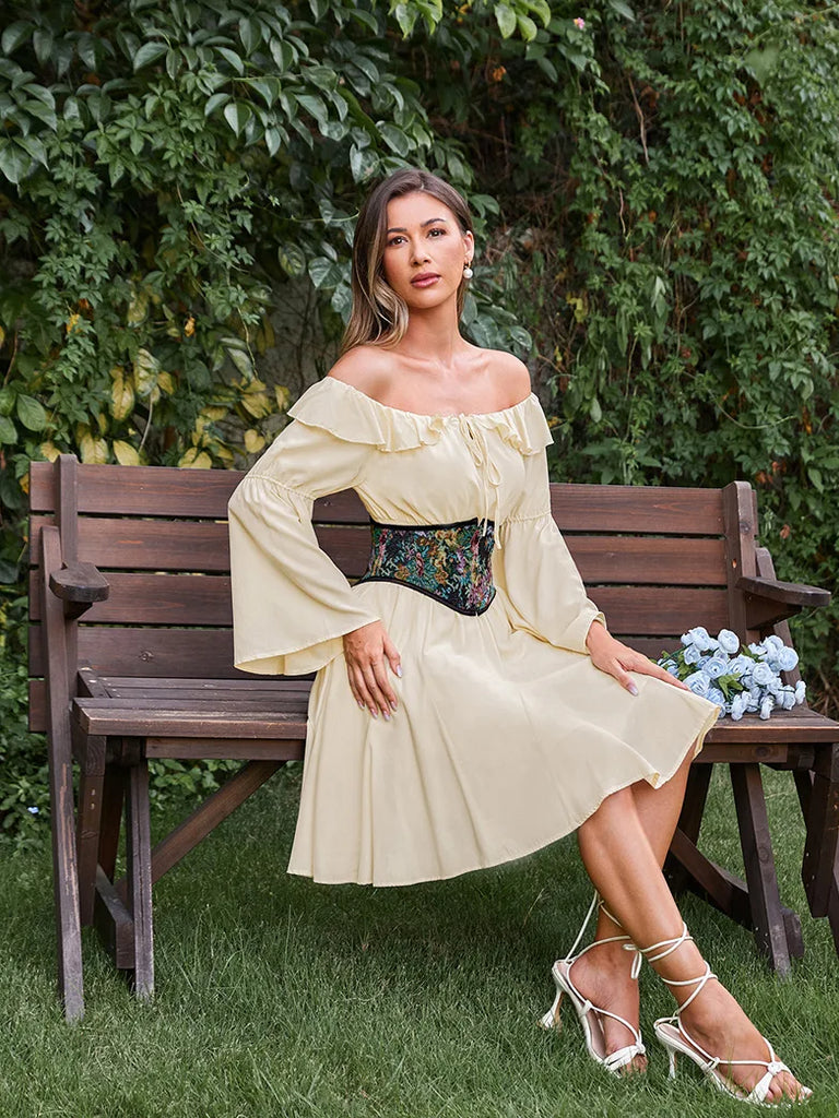 Scarlet Darkness Corsets with Everything 14 Bones Metal Hook Waist Belt