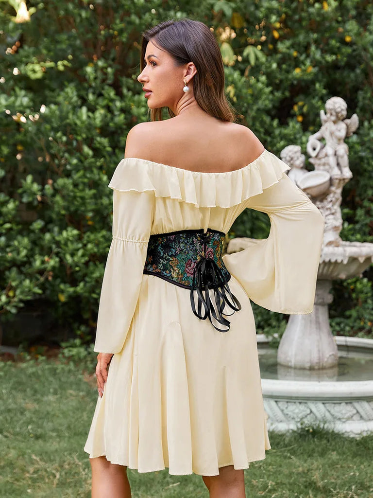 Scarlet Darkness Corsets with Everything 14 Bones Metal Hook Waist Belt