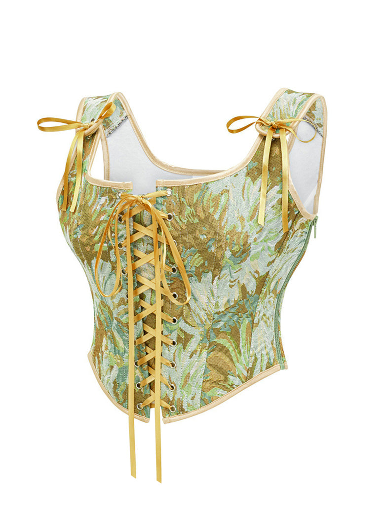 【s.】theredthread S corset hunting 2点 THEREDTHREAD / ザレッドスレッド】S corset camisole thread