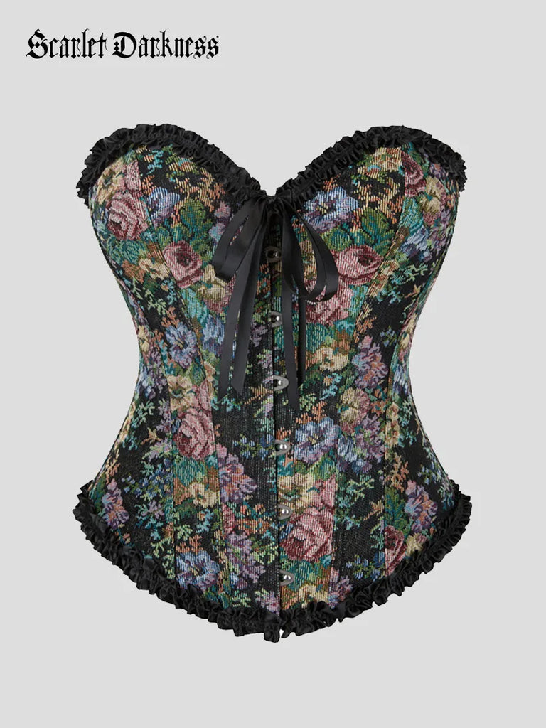 Floral  Bustier Corset