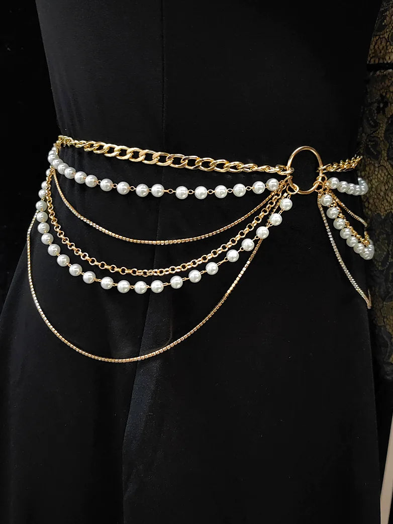 Gothic Fashion Layered Waist Chain Gothic Fashion Layered Waist Chain