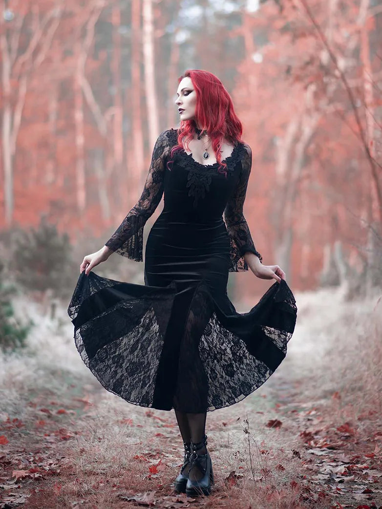 red and black mermaid wedding dresses Black and Red Sweetheart Mermaid Long Formal Dress, Black and Red Even Cutedressy
