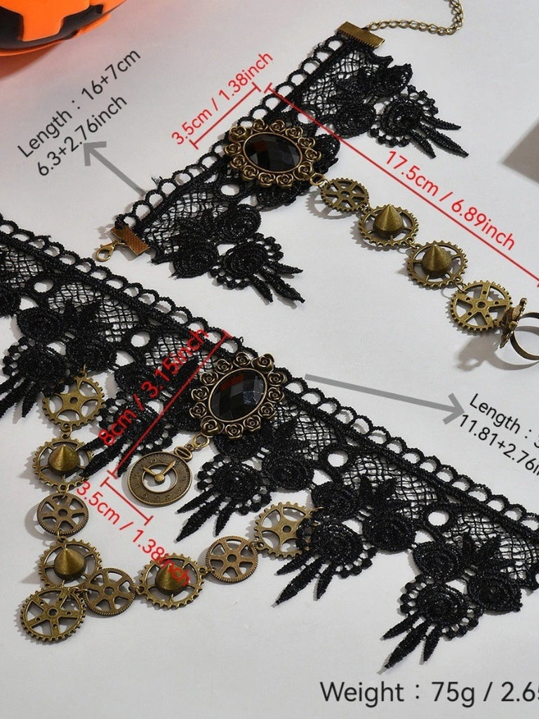 Scarlet Darkness Scarlet Darkness 6th Anniversary Accs-Cosplay Choker Gloves and Necklace Set