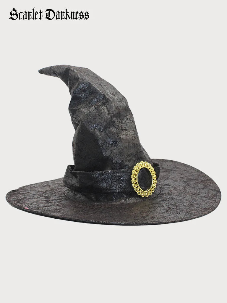 Scarlet Darkness Magic Witch Knitting Hat