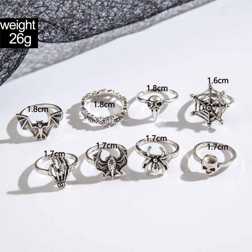 Scarlet Darkness Women's Halloween Vampire Ring Set