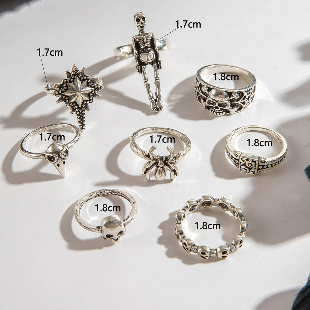 Scarlet Darkness Women's Halloween Vampire Ring Set