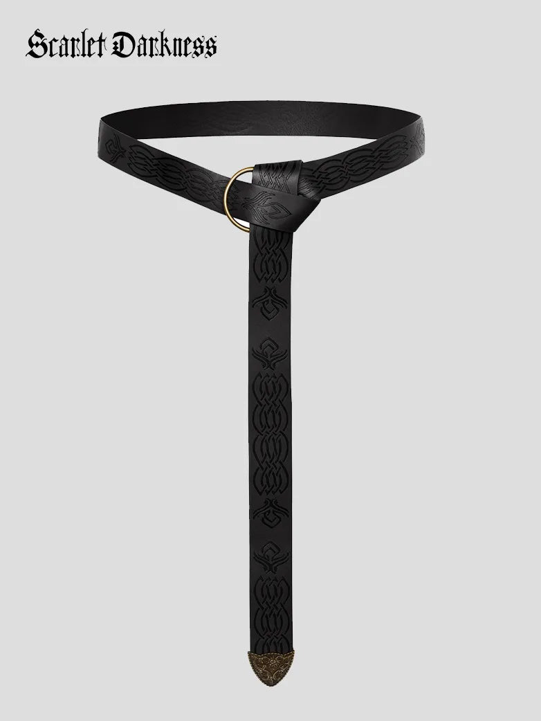 Ren-Faire-Unisex-Leather-Belt- Ren-Faire-Unisex-Leather-Belt-