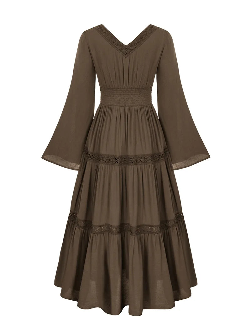SCARLET DARKNESS Renaissance jurk met vierkante hals voor dames, korte SCARLET DARKNESS Renaissance jurk met vierkante hals voor dames, korte