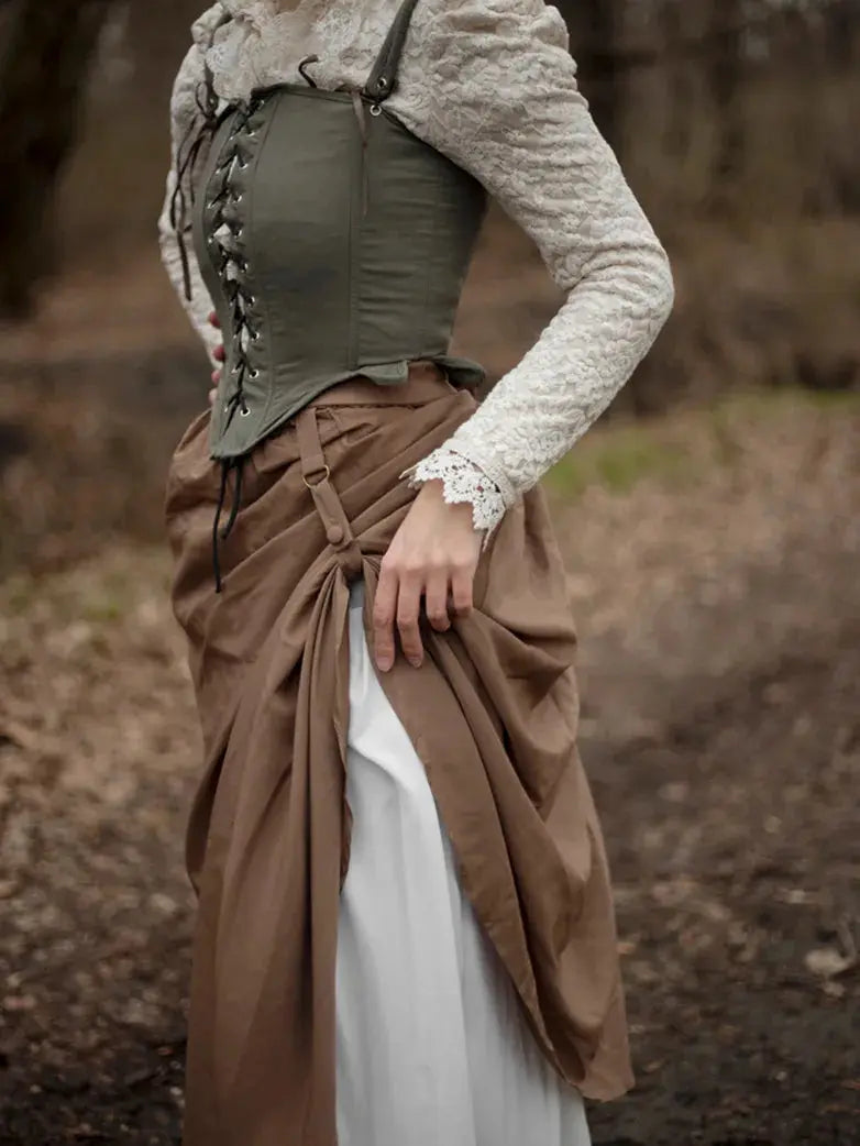 Renaissance Skirt Near Me Women's Renaissance Skirts Double-Layer