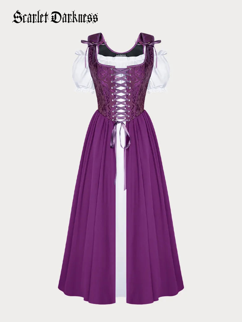 Renaissance Off Shoulder Dress+Boned Pocket Overdress Renaissance Off Shoulder Dress+Boned Pocket Overdress