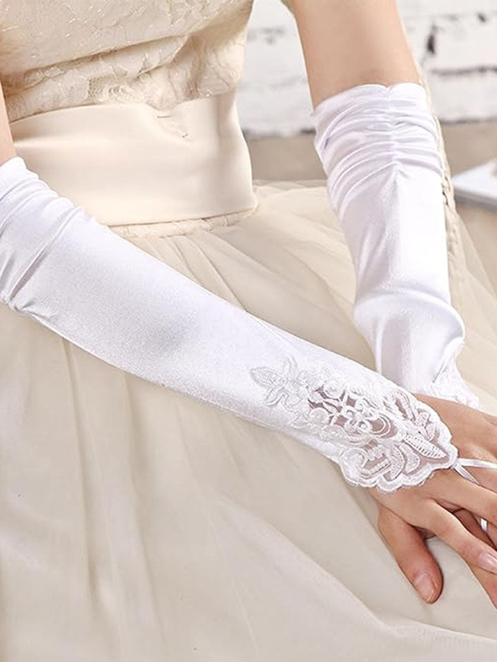 Gothic Masquerade Party Satin Gloves Gothic Masquerade Party Satin Gloves