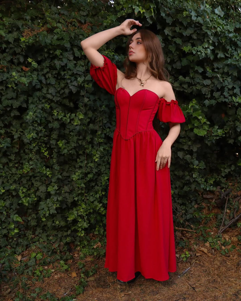 Scarlet Darkness Scarlet Darkness X ACOTAR OC Renaissance Costume