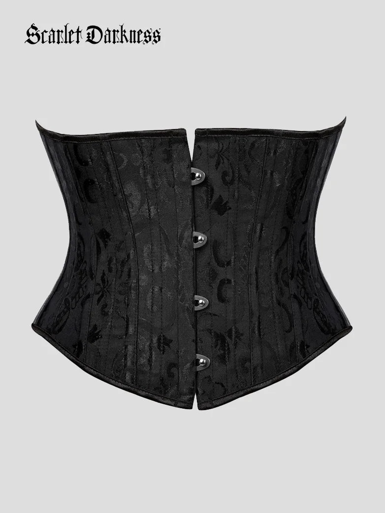 Cintura Corsetto Donna Stampata Floreale Rinascimentale – Con Lacci E Cerniera, Vita Regolabile | Stile Vintage