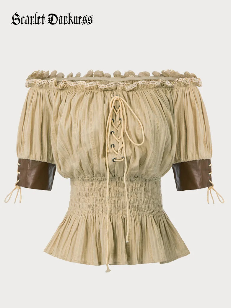 Renaissance Shirt Scarlet Darkness s For Women Summer Plus Size