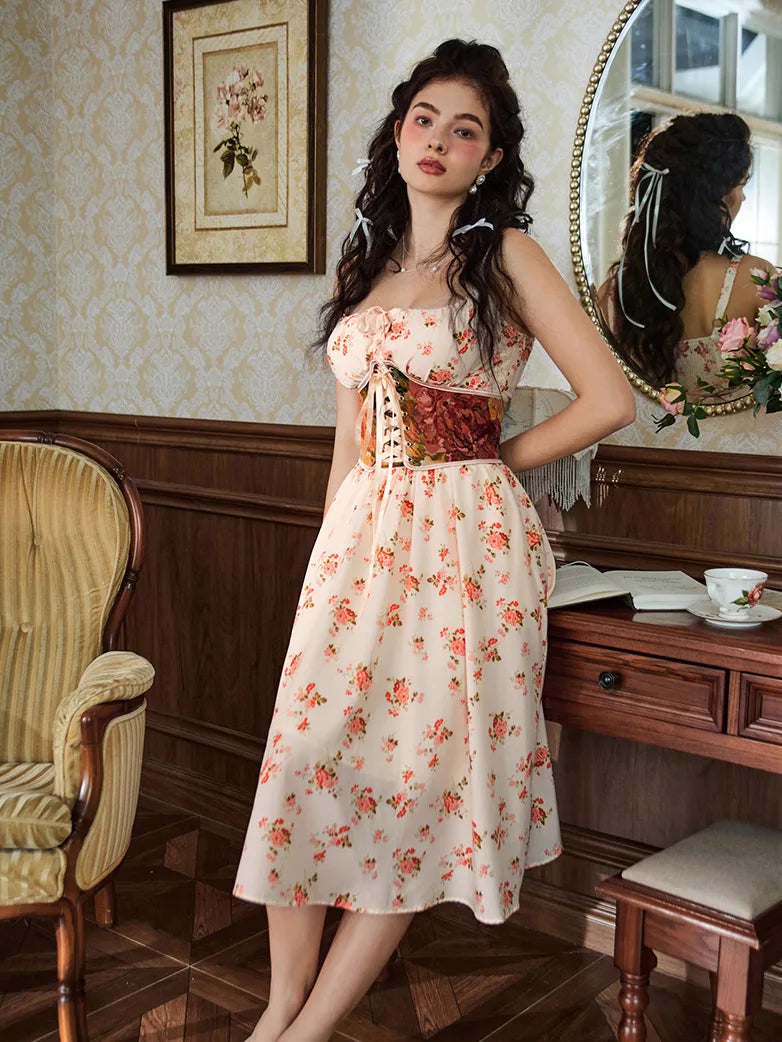 Scarlet Darkness Hottest Milkmaid Women's Summer Floral Dress Scarlet Darkness Hottest Milkmaid Women's Summer Floral Dress