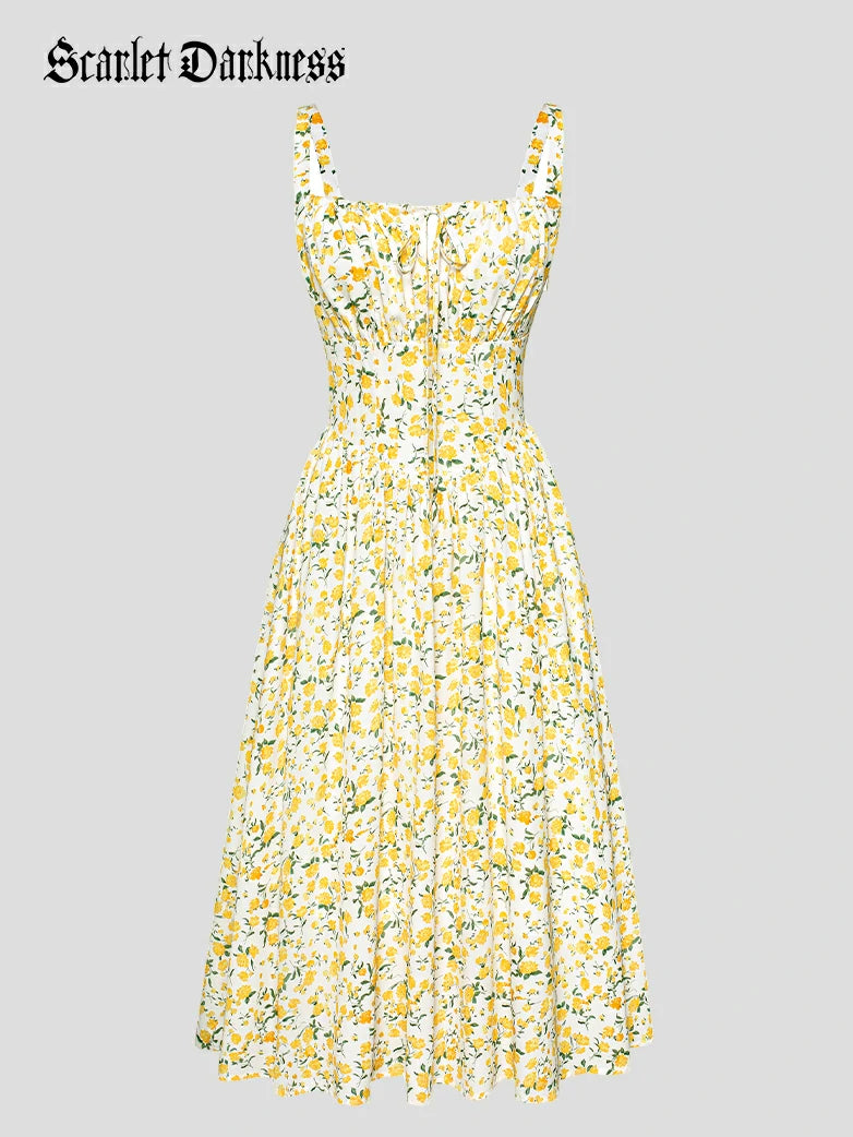 Scarlet Darkness Hottest Milkmaid Women's Summer Floral Dress Scarlet Darkness Hottest Milkmaid Women's Summer Floral Dress