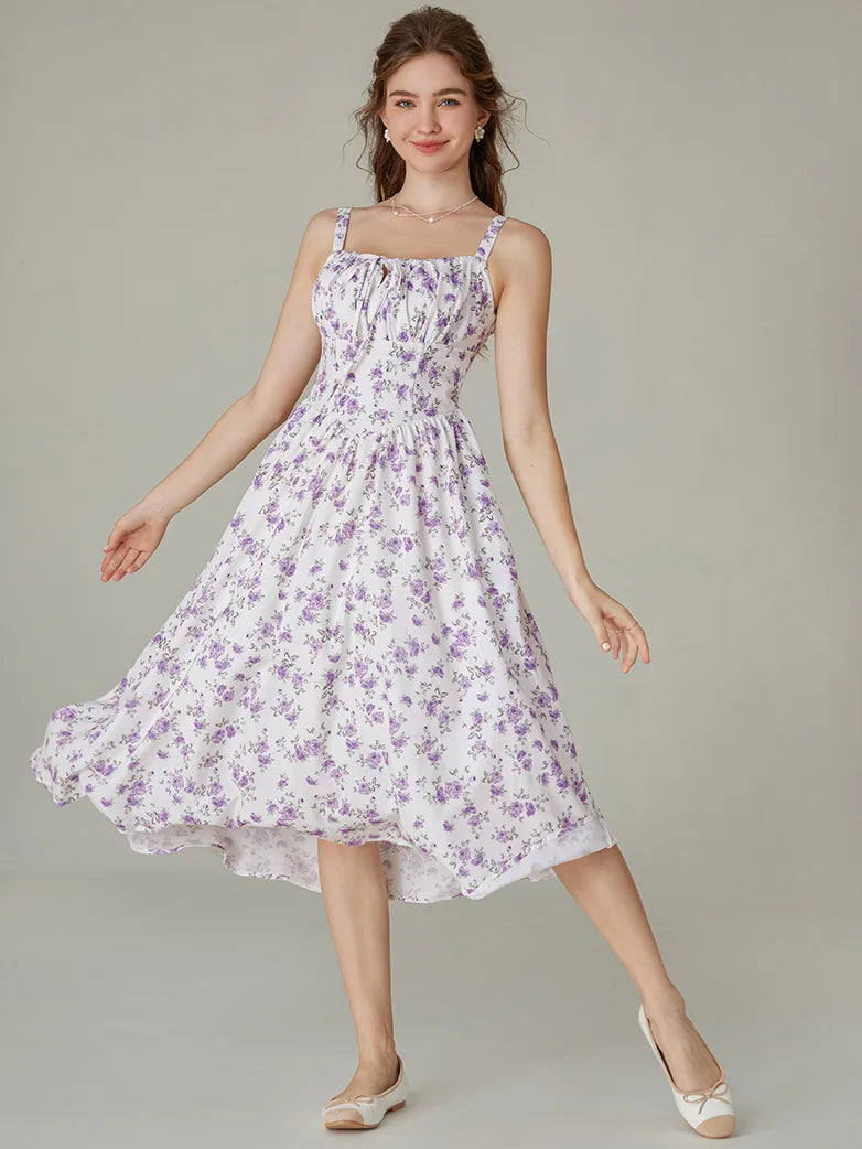 2025 milkmaid dress for the club Scarlet Darkness Hottest Milkmaid Women's Summer Floral Dress