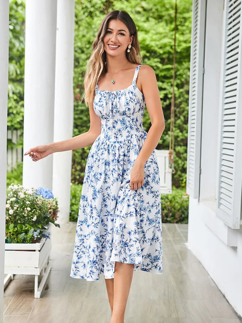 Scarlet Darkness Hottest Milkmaid Women's Summer Floral Dress