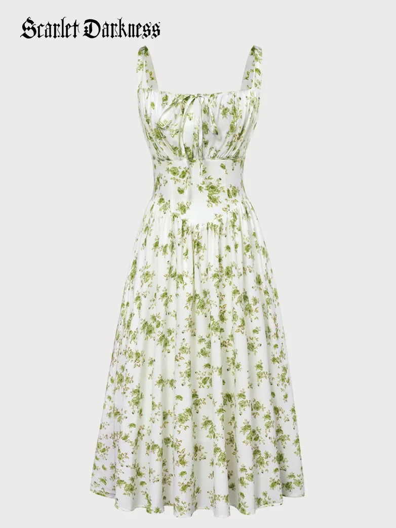Scarlet Darkness Hottest Milkmaid Women's Summer Floral Dress Scarlet Darkness Hottest Milkmaid Women's Summer Floral Dress
