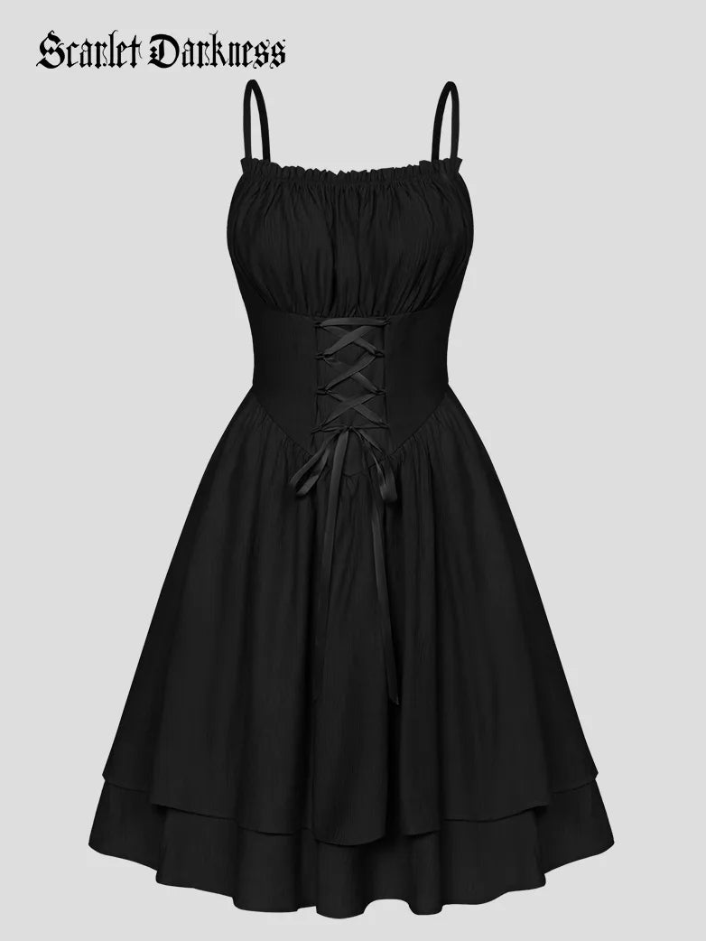 gothic cocktail dress VINTAGE STYLE COCKTAIL DRESS - GOTHIC TATTOO PRINT main image 0