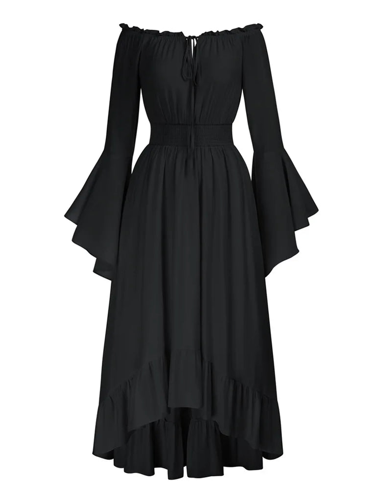 Scarlet Darkness Women Off the Shoulder Renaissance Dress with Pockets