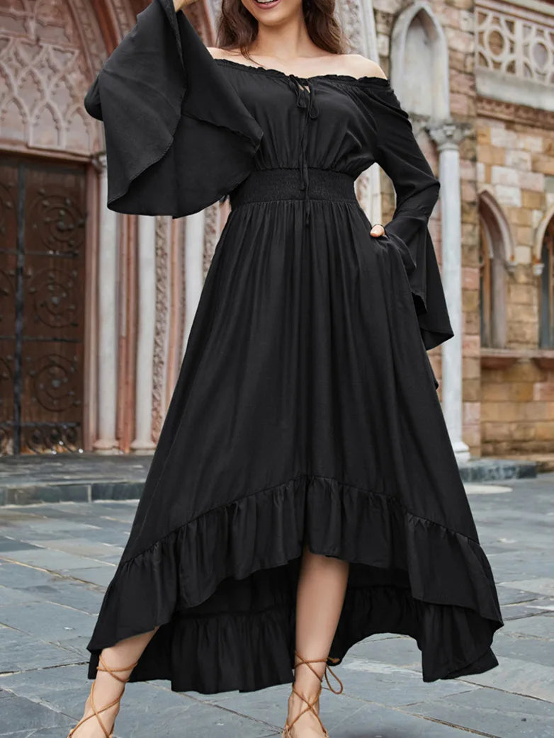 long sleeve high low dress Navy Mother Daughter Matching Formal MGD014 sleeves with an invisible center back zipper Royal Blue See Through Lace