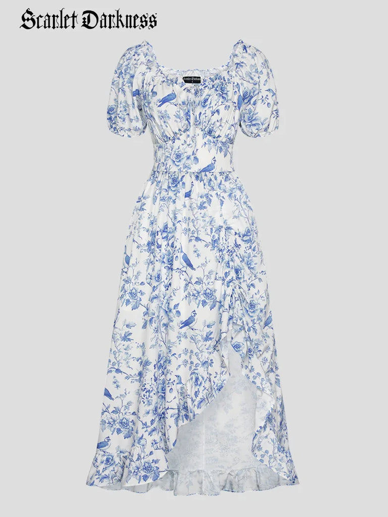 Scarlet Darkness A Dream in France Puff Sleeve Dress Set2