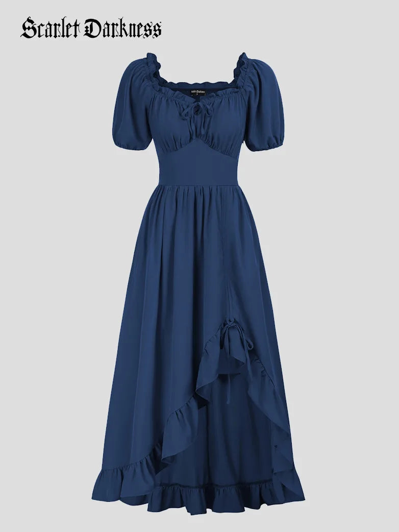 scarlet darkness dress Victorian Off Shoulder Corset Bodice Maxi Dress