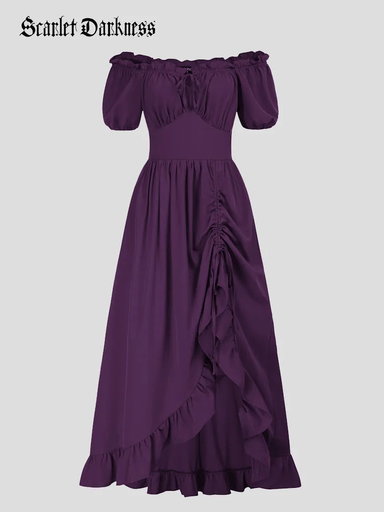 Scarlet Darkness Women Victorian Square Neck Drawstring Lace Scarlet Darkness Women Victorian Square Neck Drawstring Lace