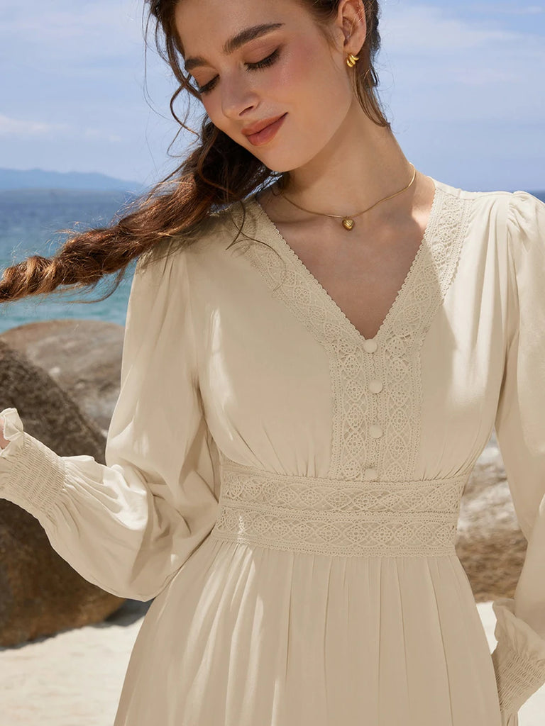 Scarlet Darkness Renaissance Festival Elastic Waist Pockets Dress