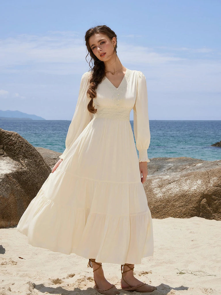 Scarlet Darkness Renaissance Festival Elastic Waist Pockets Dress