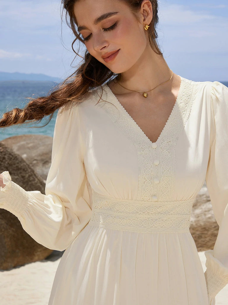 Scarlet Darkness Renaissance Festival Elastic Waist Pockets Dress