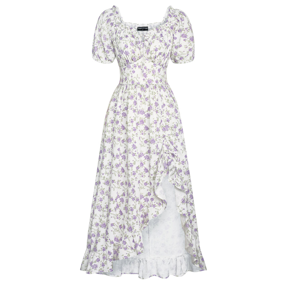 Scarlet Darkness A Dream in France Puff Sleeve Dress Light purple