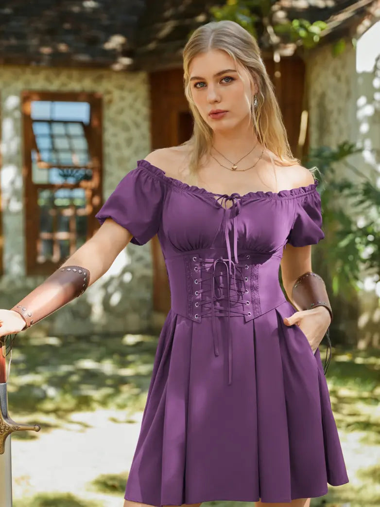 renaissance purple dress Purple Renaissance Dress-Wm Rn Dr 9000-Chest 32