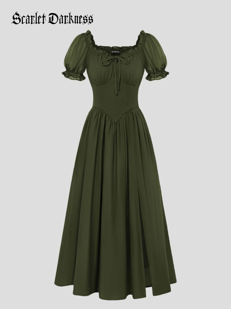 milkmaid off the shoulder dress Renaissance Off Shoulder Milkmaid Pockets Dress