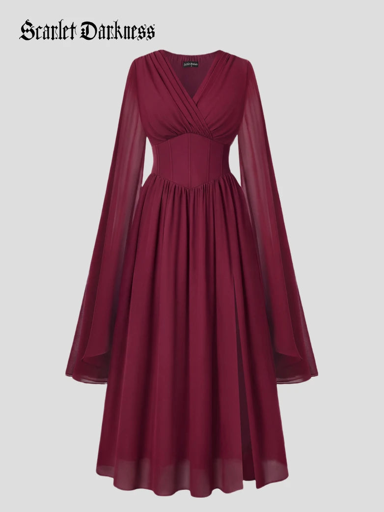 vintage wedding dresses with sleeves and lace Long Backless Rustic Lace Wedding Dresses UQ2262 CYBERMONDAY2024 Thousand Island Dressing: the sheer back with silk Size:15-15.5-32-33