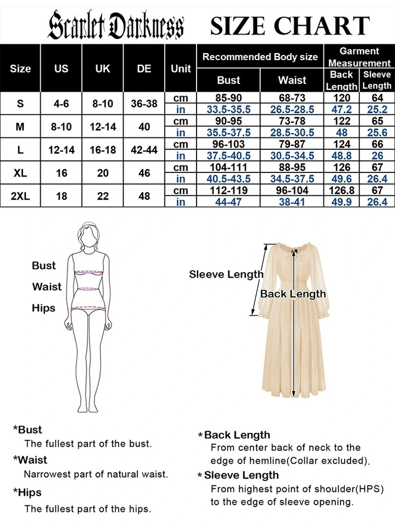 Scarlet Darkness Women Medieval Celtic Celestial Costume Scarlet Darkness