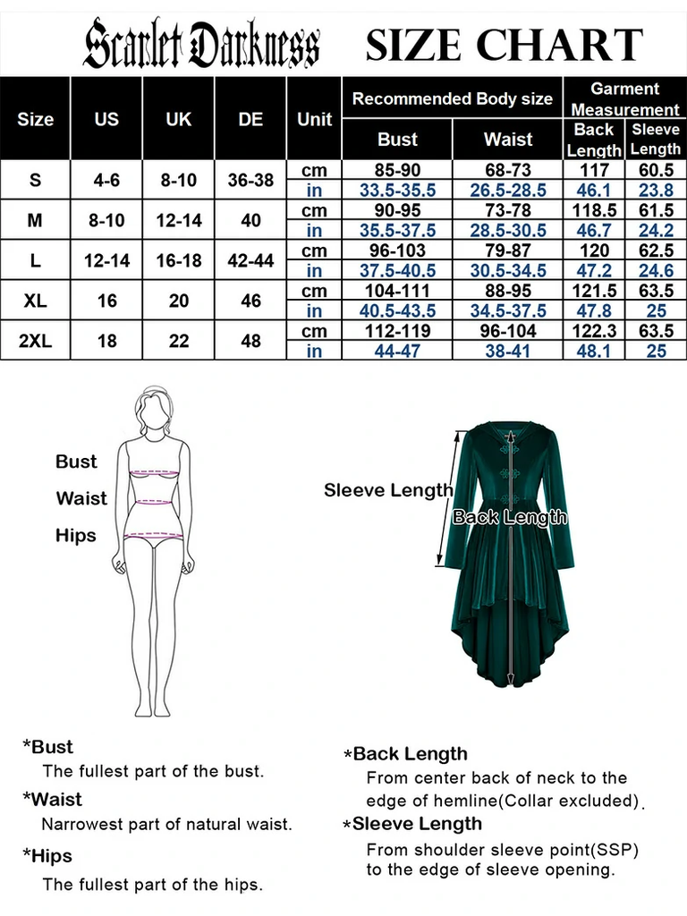 Scarlet Darkness Women Medieval Celtic Celestial Costume Scarlet Darkness