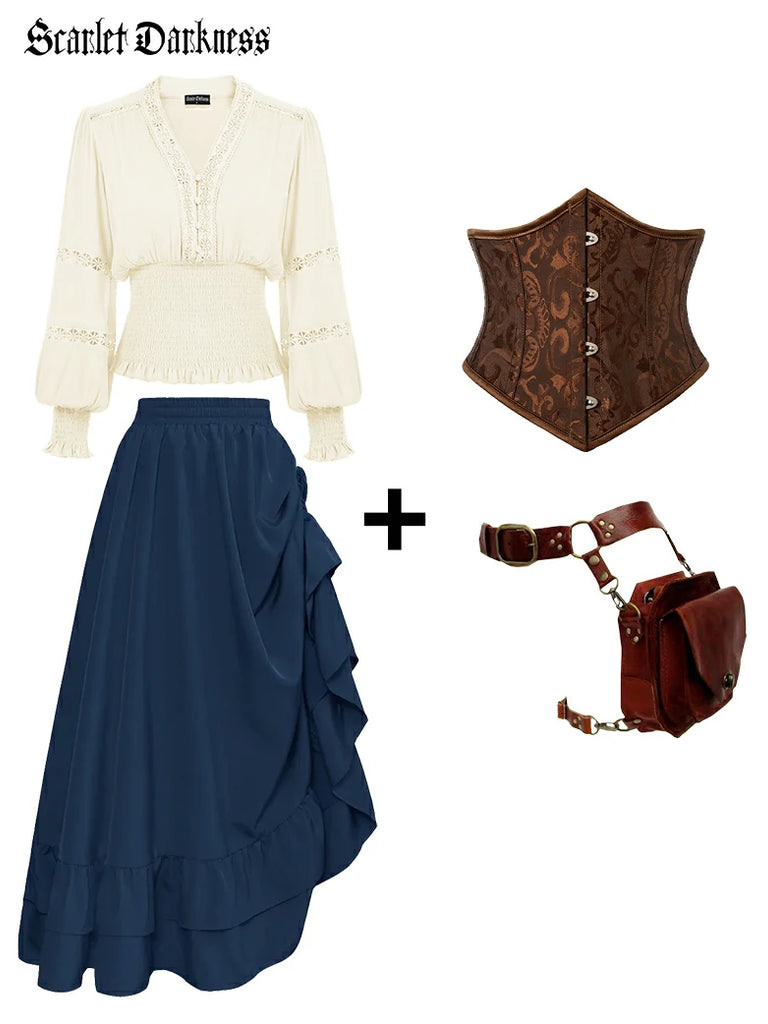 Scarlet Darkness Storm's Fantasy Costumes in Renaissance Faire Outfit 2